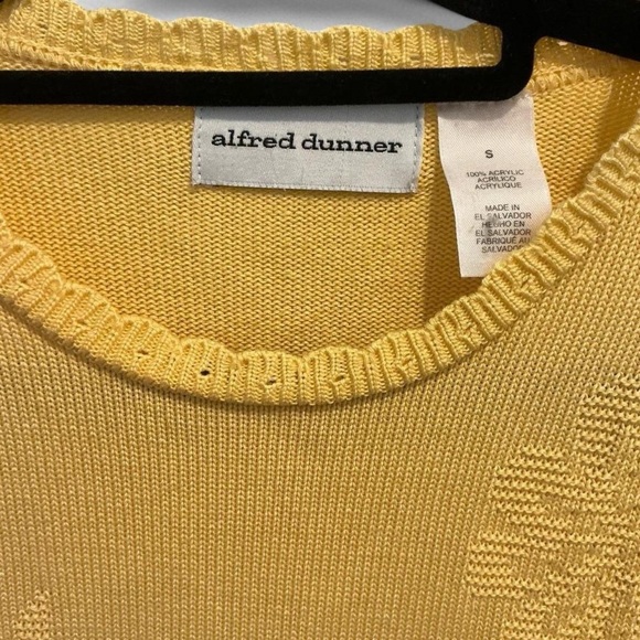 Alfred Dunner Yellow Short Sleeve Top - Picture 3 of 3